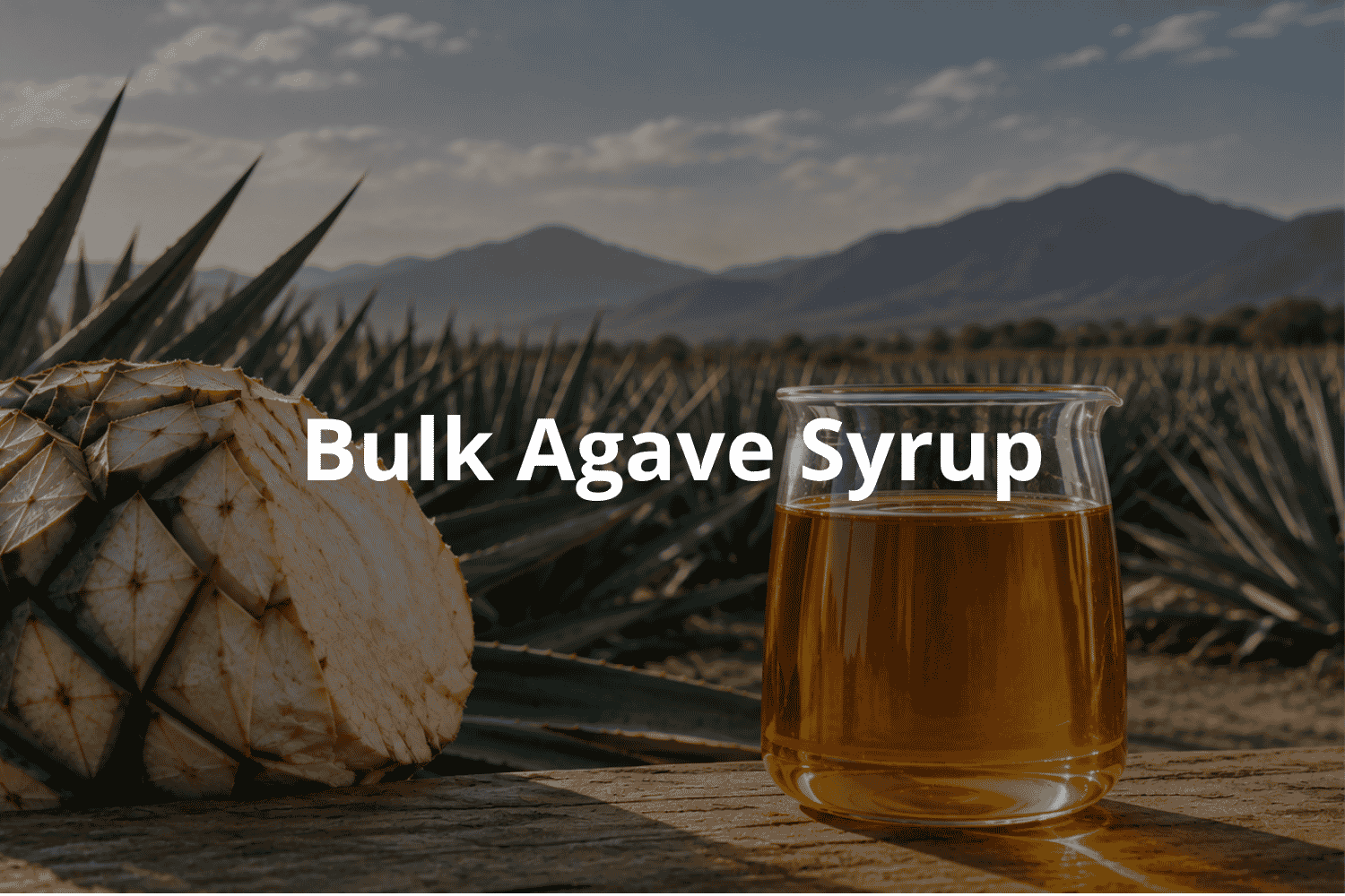 Bulk agave syrup for food and beverage manufacturers