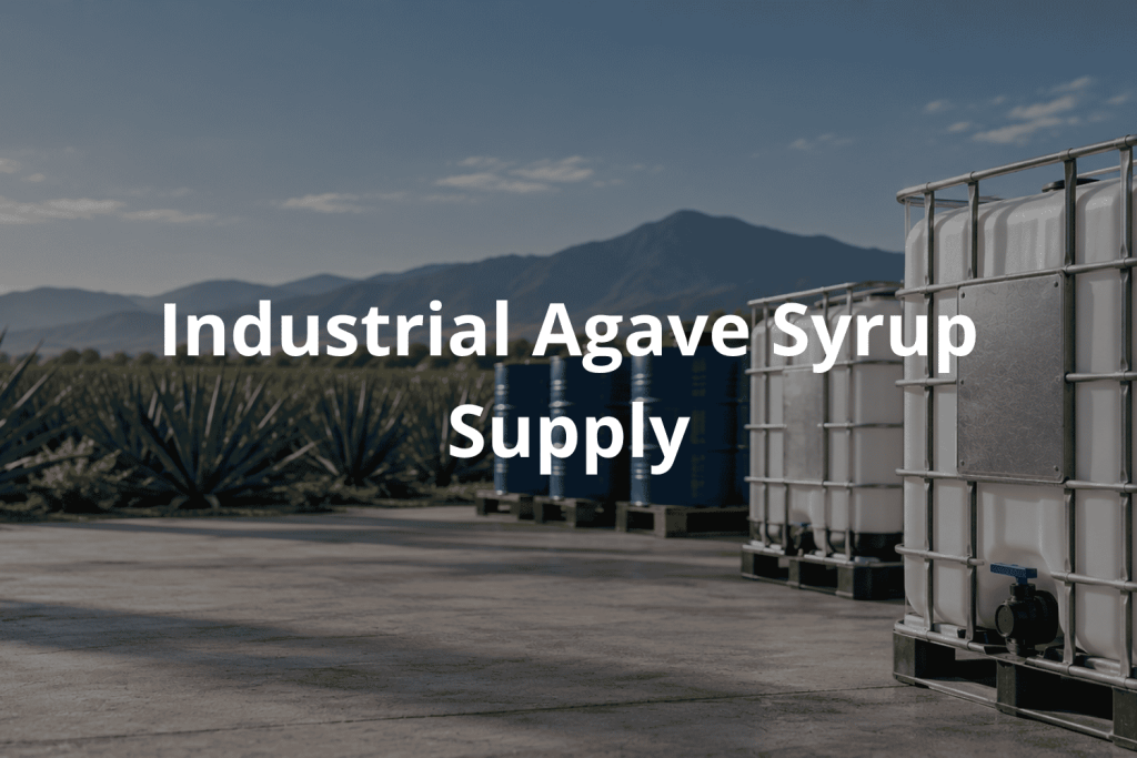 Industrial agave syrup containers for commercial supply